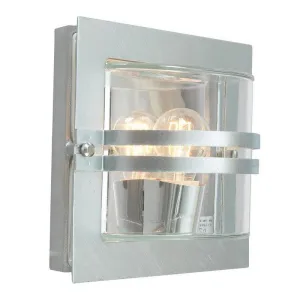 Elstead Bern Galvanised Steel Outdoor Wall Light