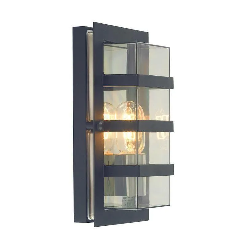 Elstead Boden Black & Polycarbonate Outdoor Wall Light