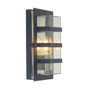 Elstead Boden Black & Polycarbonate Outdoor Wall Light
