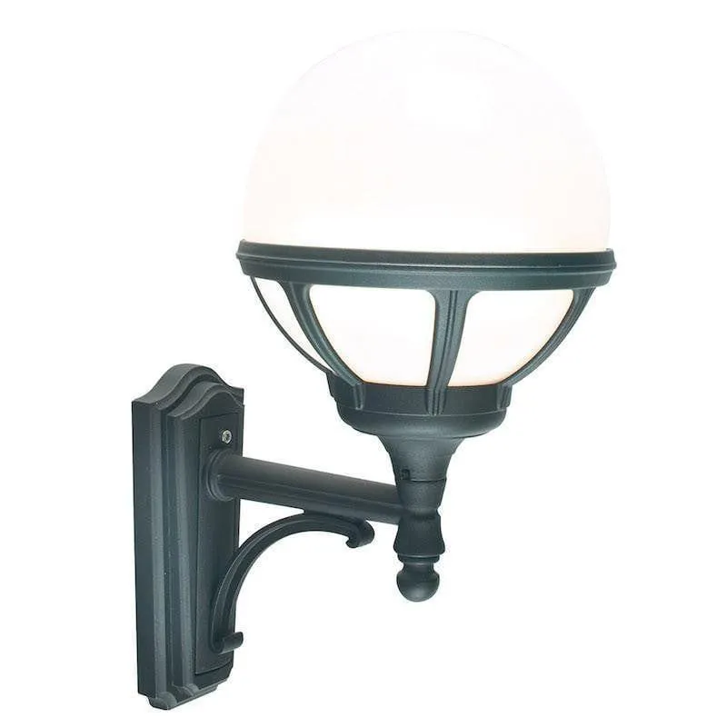 Elstead Bologna Black Outdoor Uplighter Wall Light
