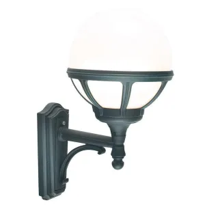 Elstead Bologna Black Outdoor Uplighter Wall Light