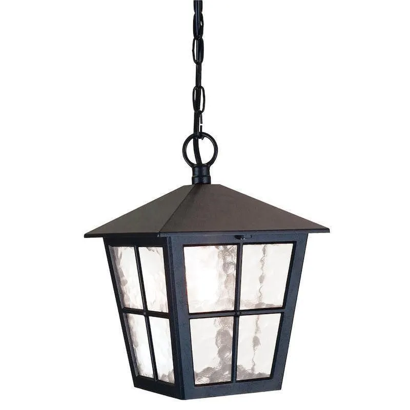 Elstead Canterbury Black Outdoor Pendant Light