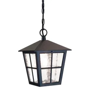 Elstead Canterbury Black Outdoor Pendant Light