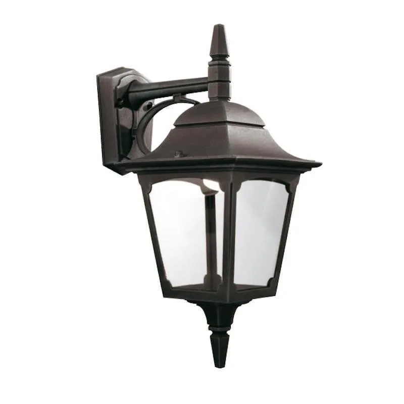 Elstead Chapel Black Outdoor Downlighter Wall Light