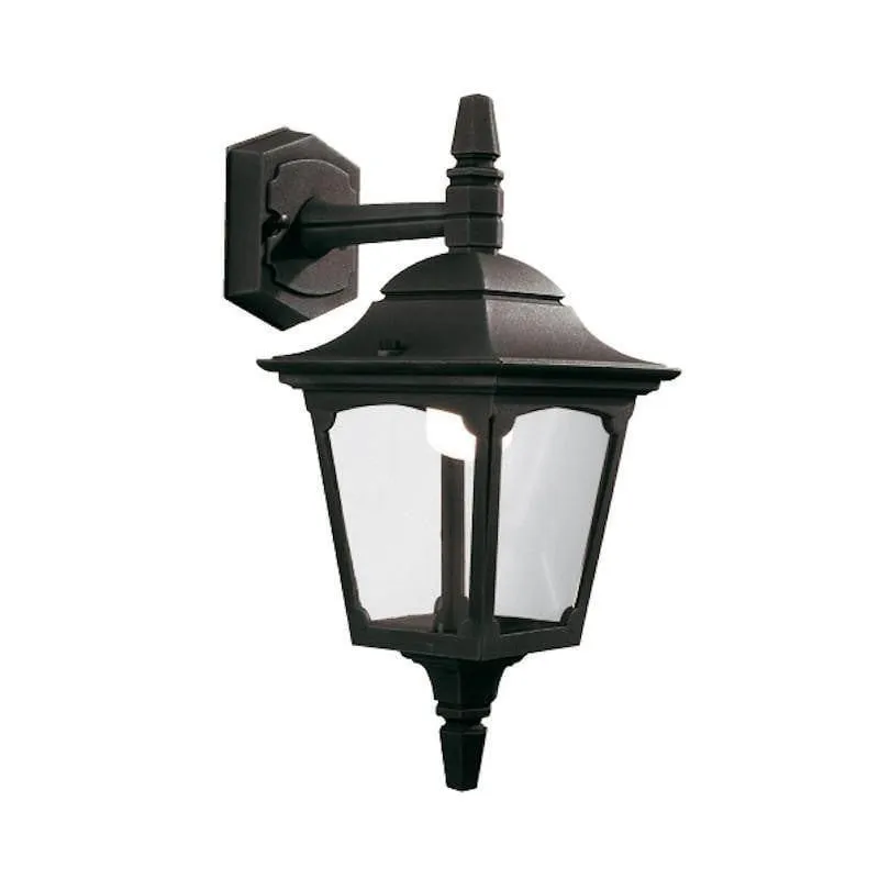 Elstead Chapel Black Outdoor Mini Downlighter Wall Light
