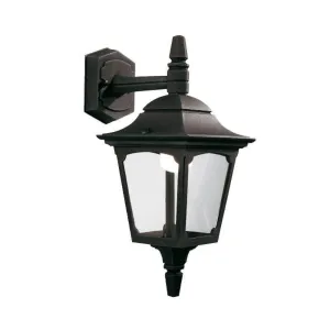 Elstead Chapel Black Outdoor Mini Downlighter Wall Light