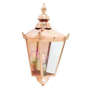 Elstead Chelsea Copper Large Outdoor Half Wall Light