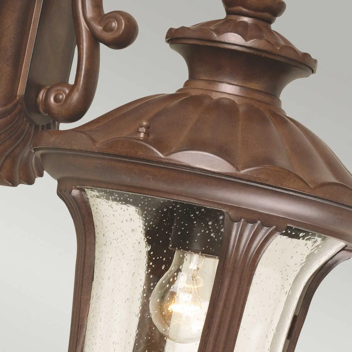 Elstead Chicago Bronze Medium Outdoor Downlighter Wall Light