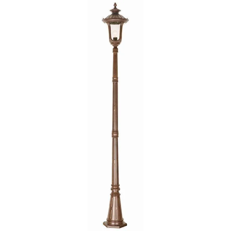 Elstead Chicago Bronze Patina Medium Outdoor Lamp Post