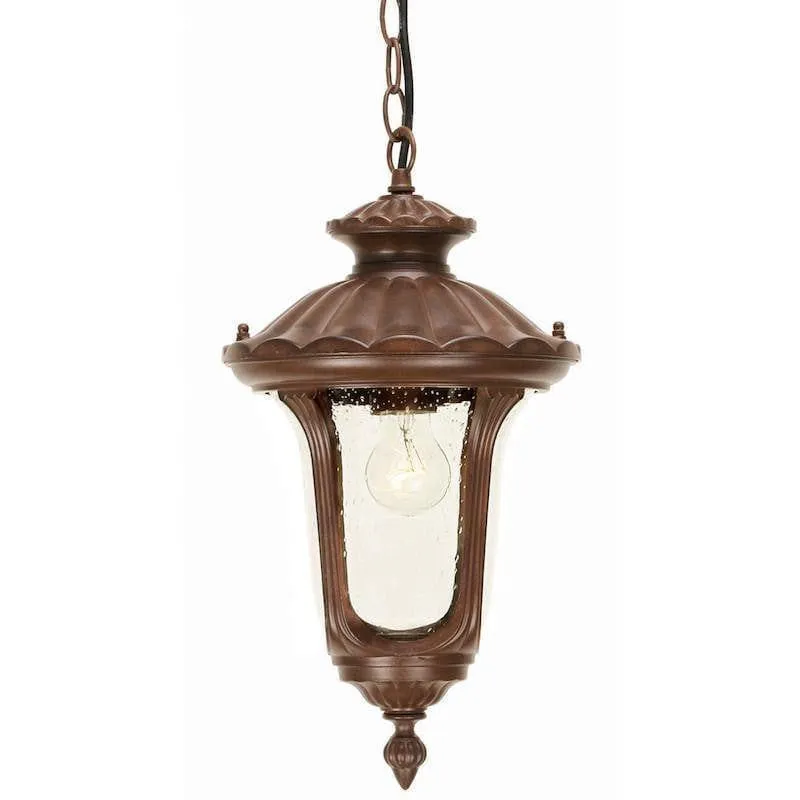Elstead Chicago Rusty Bronze Patina Small Outdoor Lantern