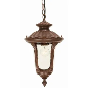 Elstead Chicago Rusty Bronze Patina Small Outdoor Lantern