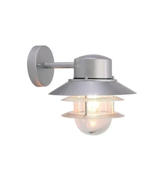 Elstead Copenhagen Silver Outdoor Wall Light