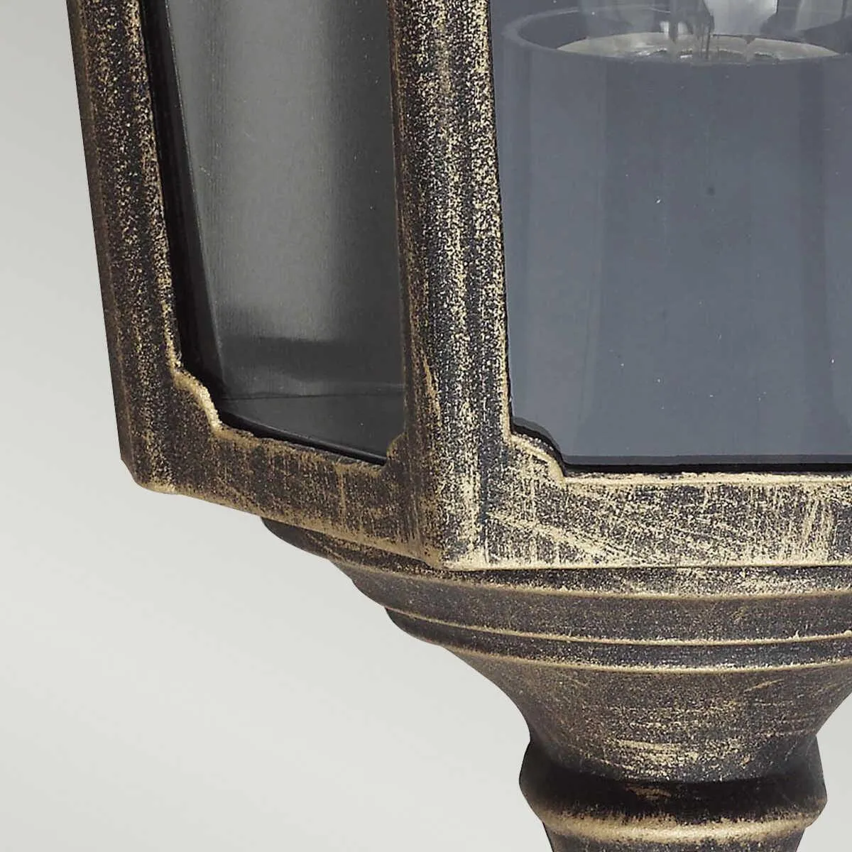 Elstead Cricklade Black/Gold Outdoor Wall Light