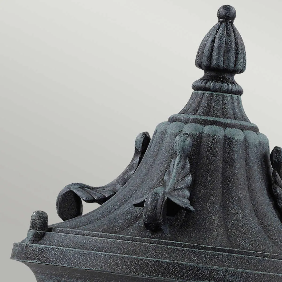 Elstead Elkstone Verdigris Outdoor Pedestal Lantern