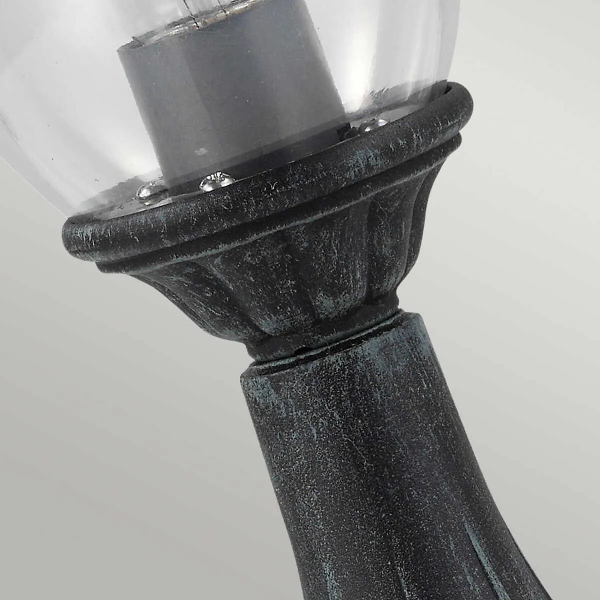 Elstead Elkstone Verdigris Outdoor Pedestal Lantern