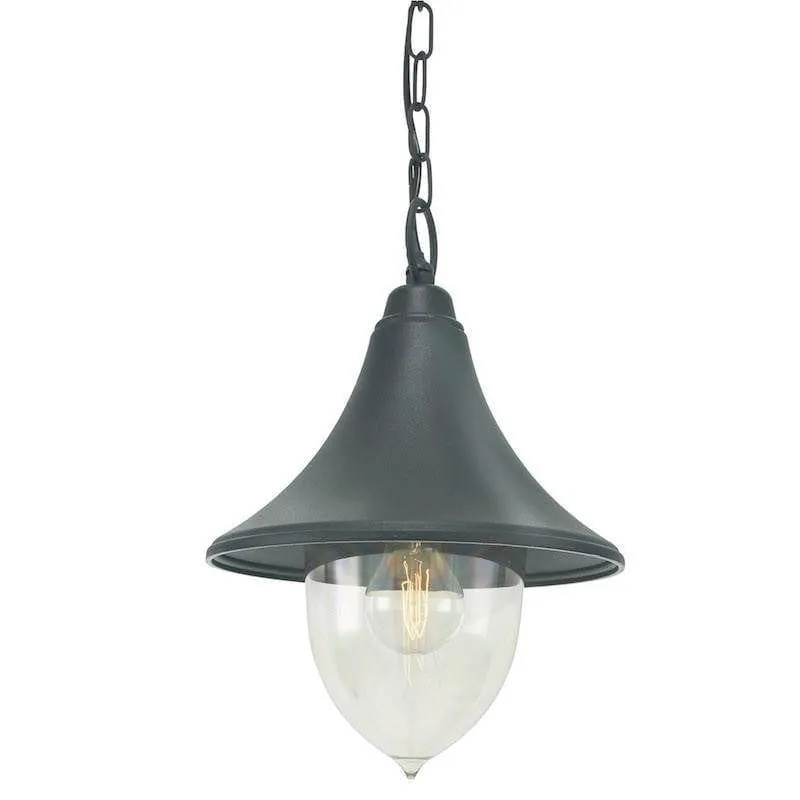 Elstead Firenze Black Outdoor Pendant Light