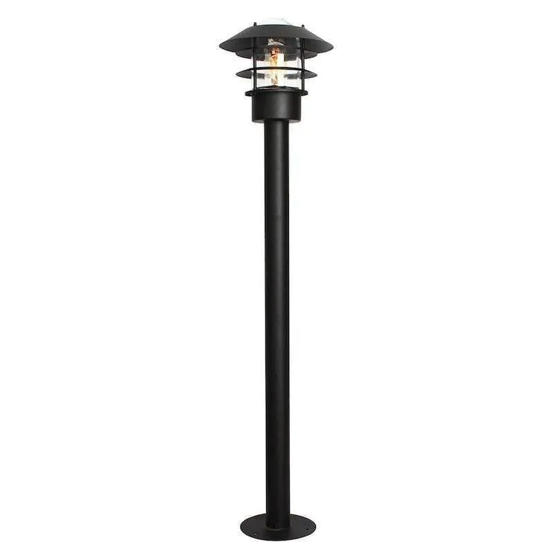 Elstead Helsingor Black Outdoor Bollard Light
