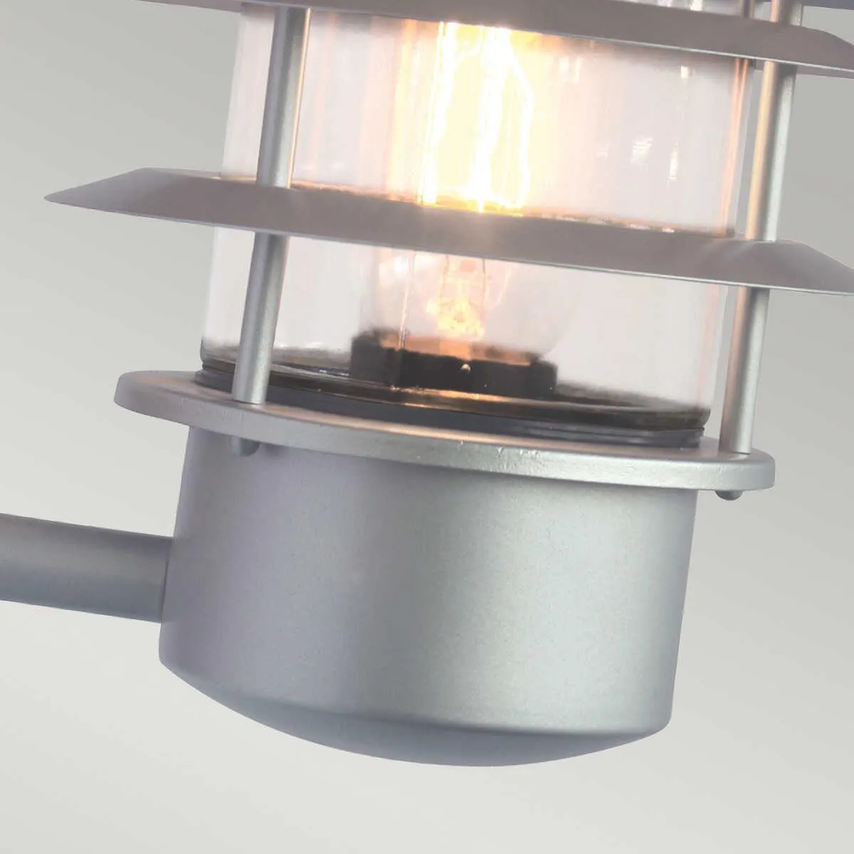 Elstead Helsingor Silver Outdoor PIR Wall Light