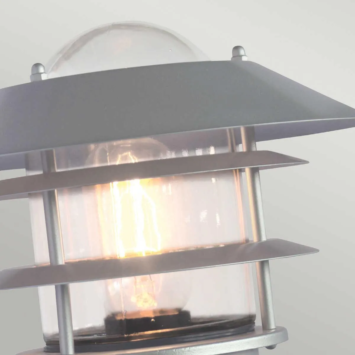 Elstead Helsingor Silver Outdoor PIR Wall Light