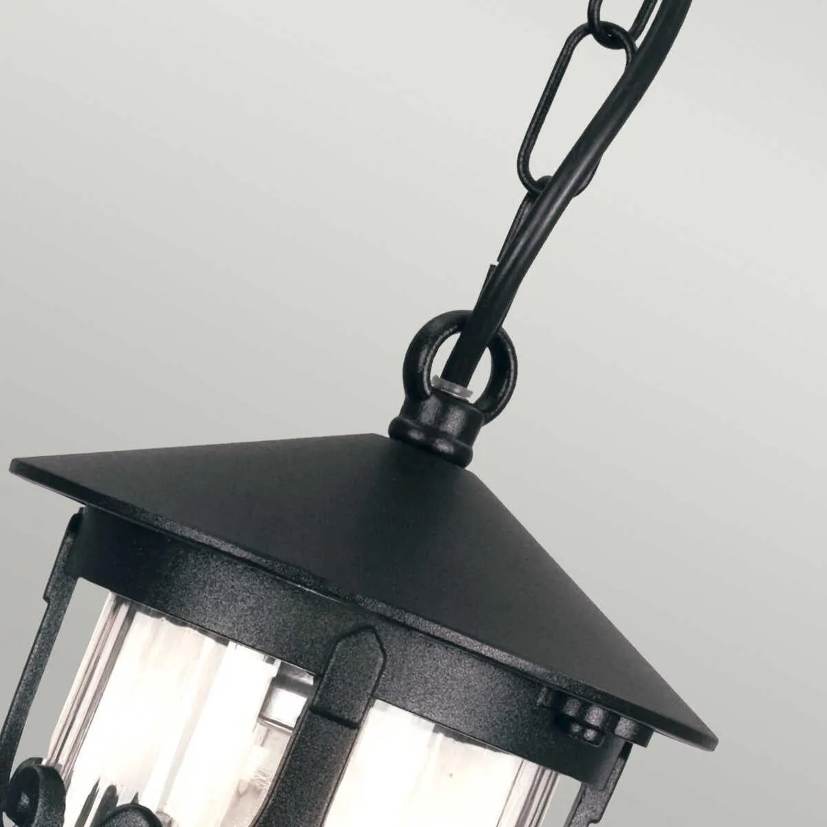 Elstead Hereford Black Outdoor Pendant Light