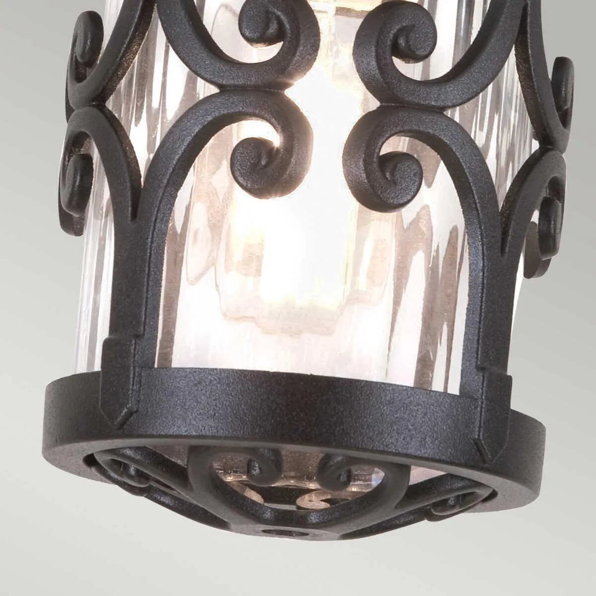 Elstead Hereford Black Outdoor Porch Ceiling  Lantern