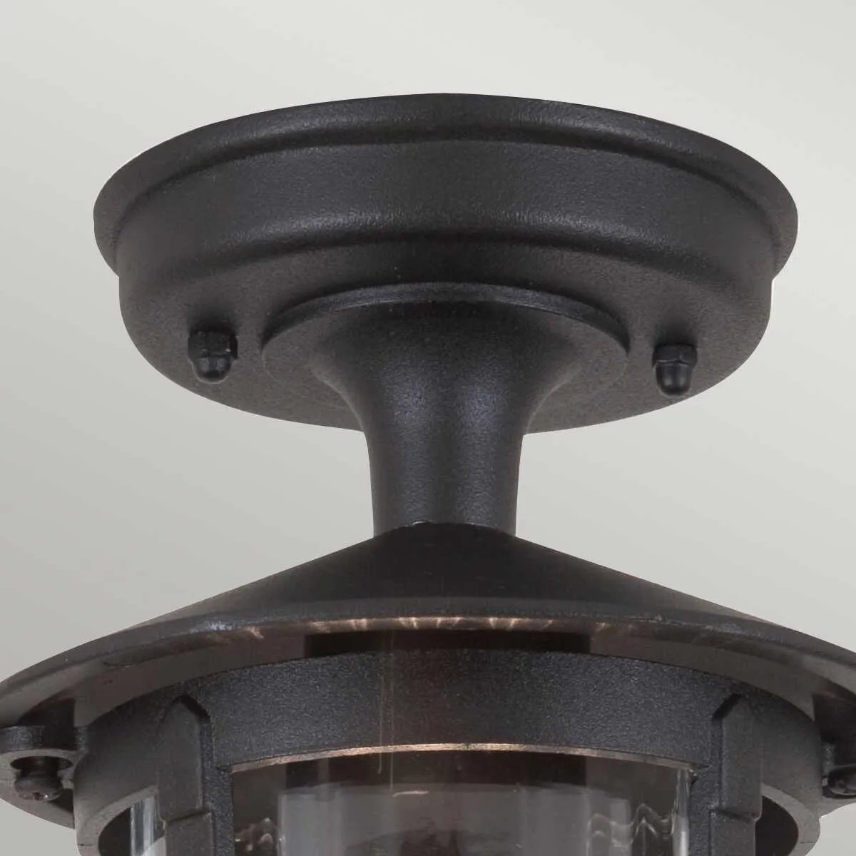 Elstead Hereford Black Outdoor Porch Ceiling  Lantern