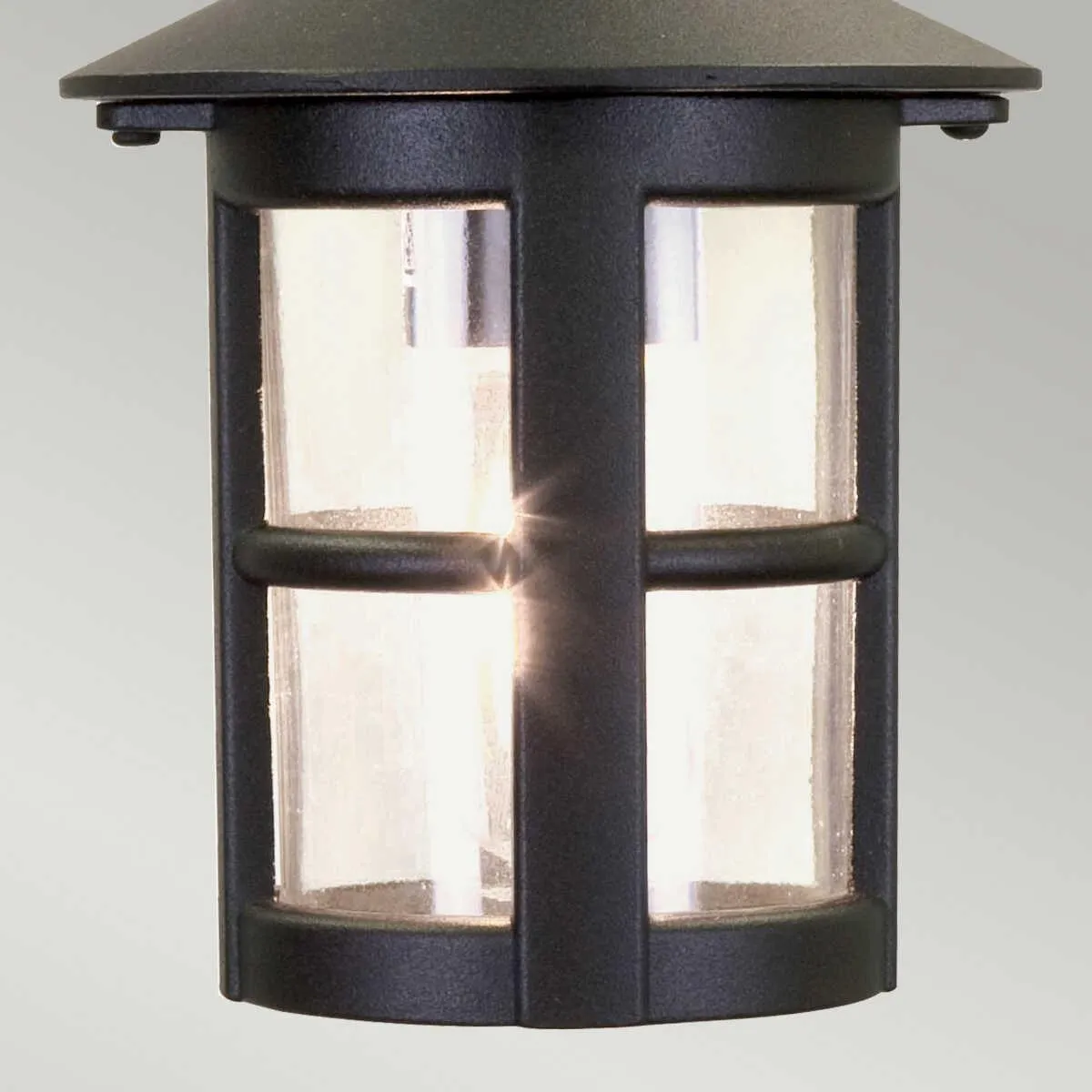 Elstead Hereford II Black Outdoor Pendant Light