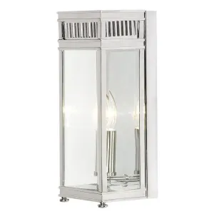 Elstead Holborn Polished Chrome Small Outdoor Wall Light