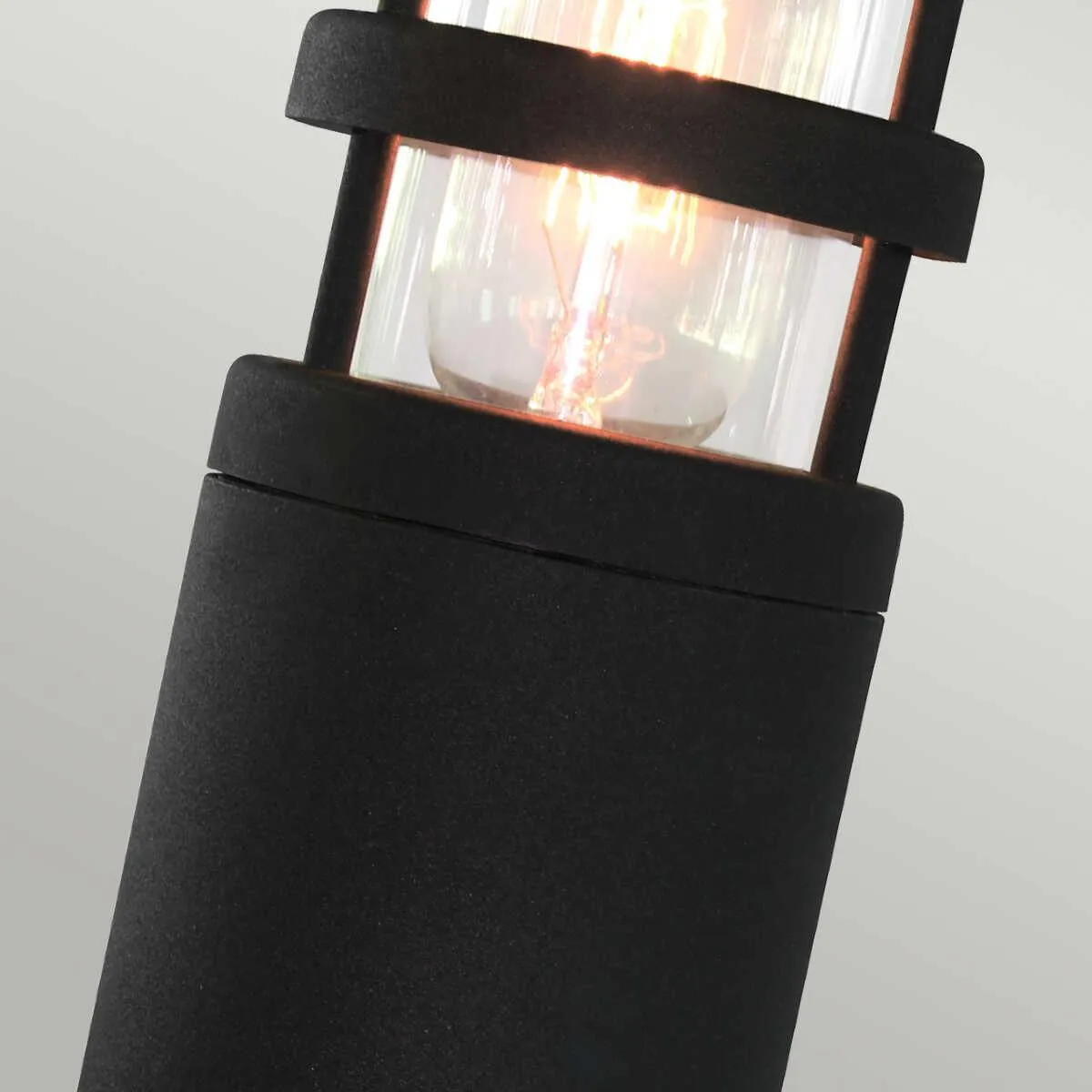 Elstead Hornbaek Black Outdoor Pedestal Lantern