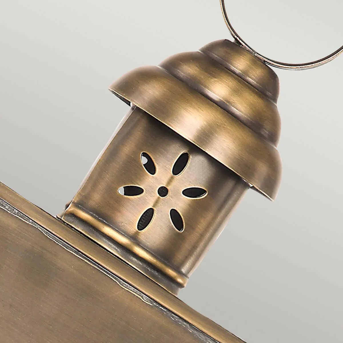 Elstead Hyde Park Aged Brass Outdoor Wall Light