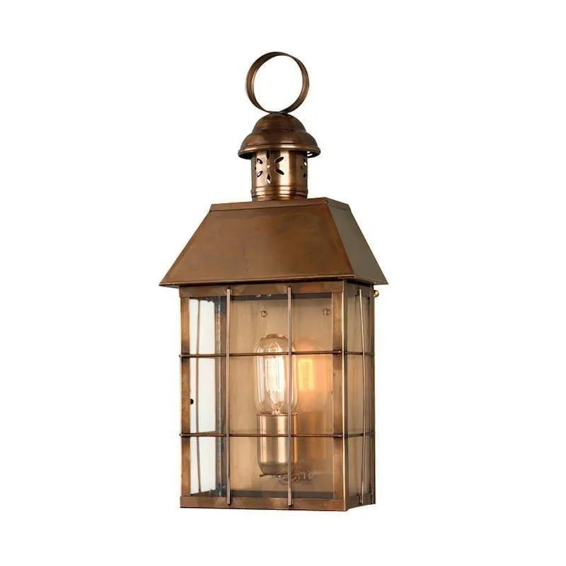 Elstead Hyde Park Aged Brass Outdoor Wall Light