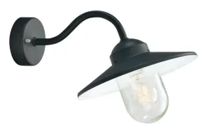 Elstead Karlstad Black Outdoor Wall Light