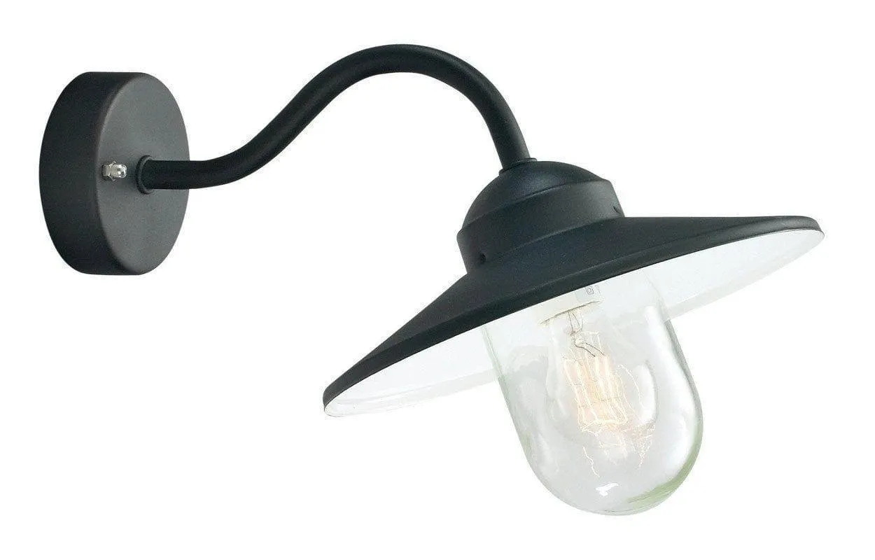 Elstead Karlstad Black Outdoor Wall Light