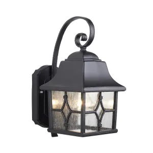 Elstead Kent Black Outdoor Wall Light