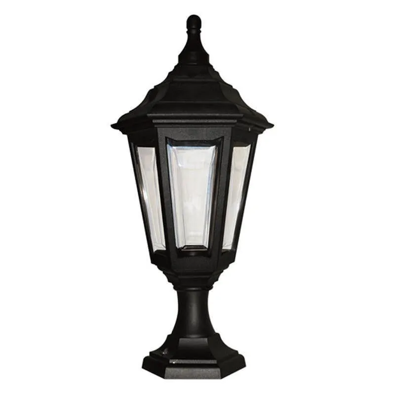 Elstead Kinsale Black Outdoor Pedestal/Porch Lantern