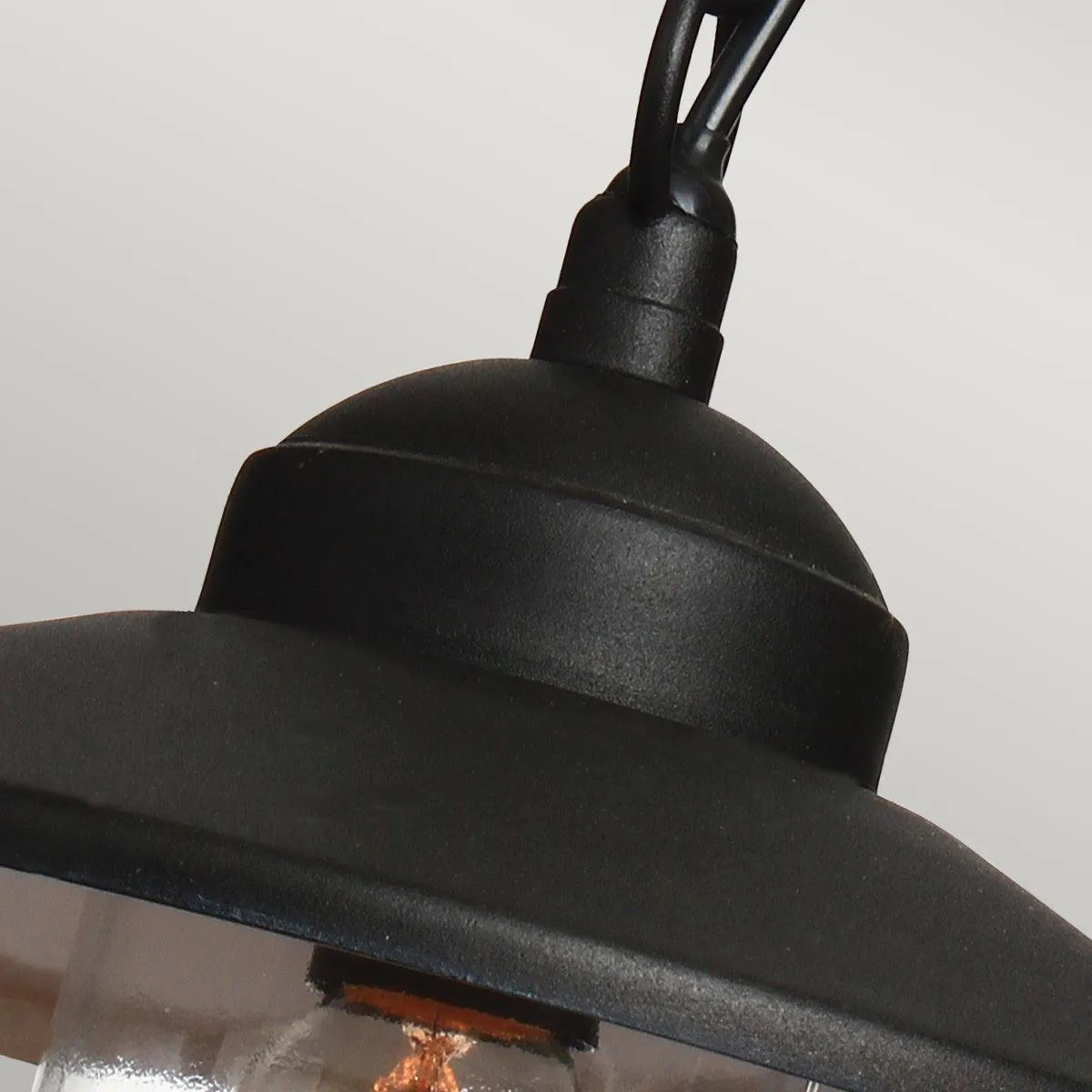 Elstead Klampenborg Black Outdoor Pendant