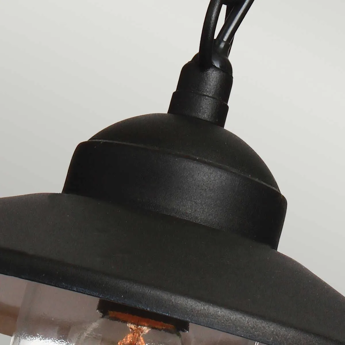 Elstead Klampenborg Black Outdoor Pendant