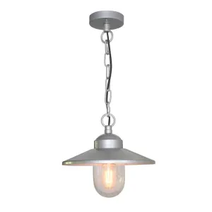 Elstead Klampenborg Silver Outdoor Pendant Light