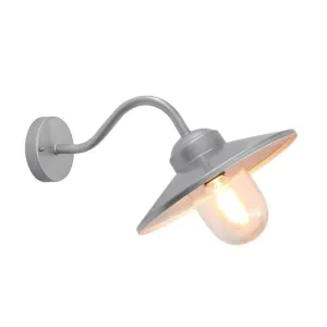 Elstead Klampenborg Silver Outdoor Wall Light