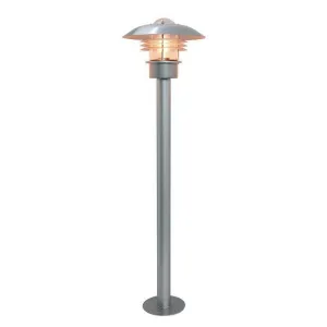 Elstead Malmo Silver Outdoor Bollard Light