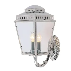 Elstead Mansion House Polished Nickel Outdoor Wall Light