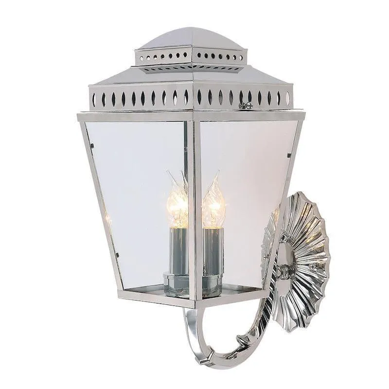 Elstead Mansion House Polished Nickel Outdoor Wall Light