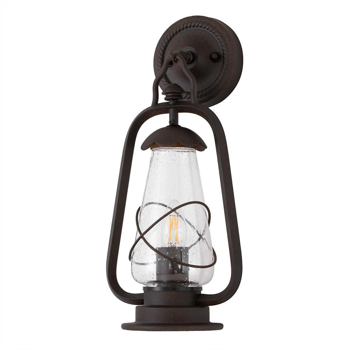 Elstead Miners Old Bronze Outdoor Wall Light