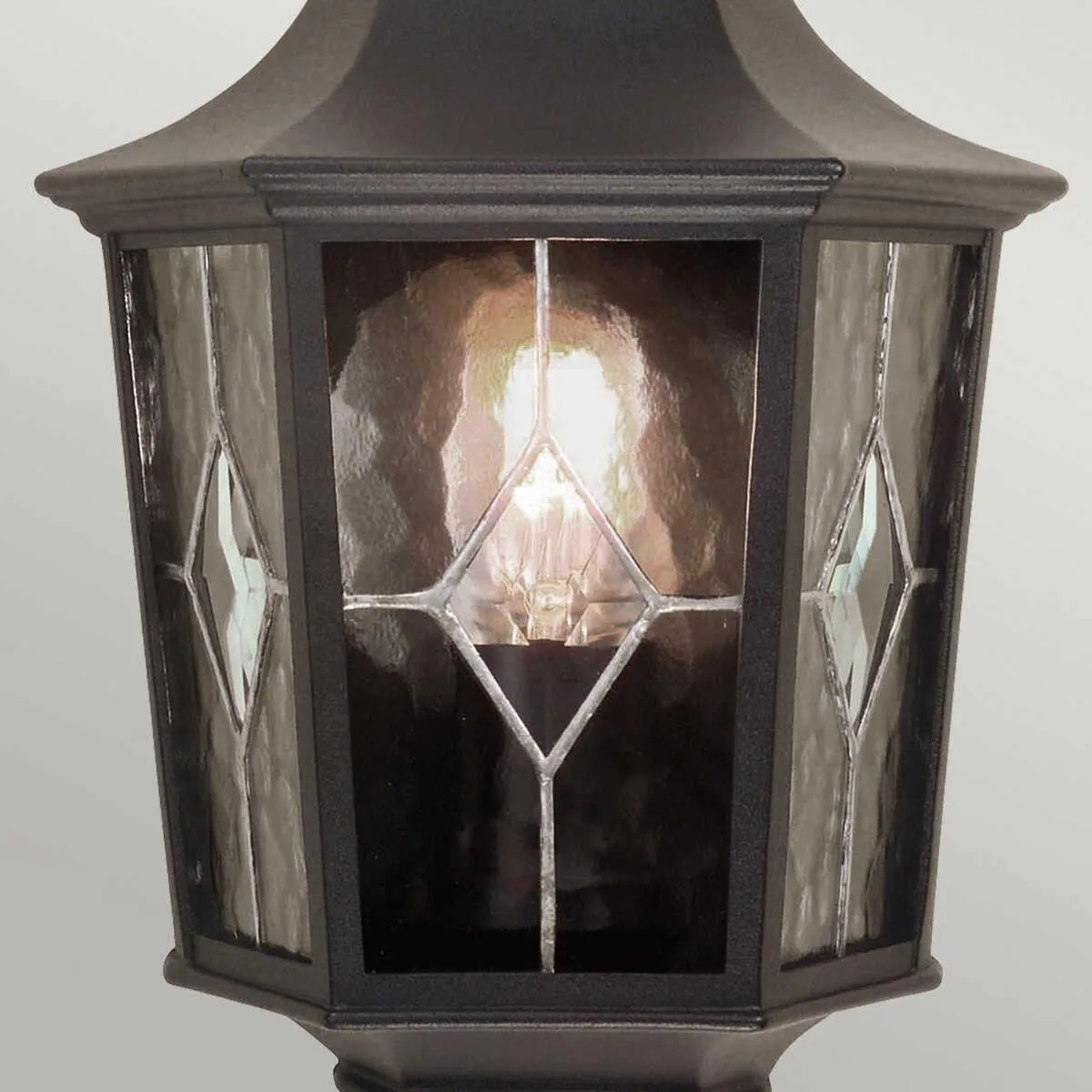 Elstead Norfolk Black Outdoor Half Wall Light