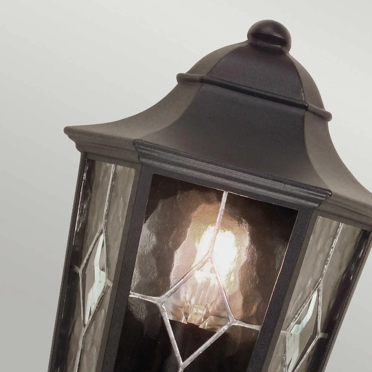 Elstead Norfolk Black Outdoor Half Wall Light