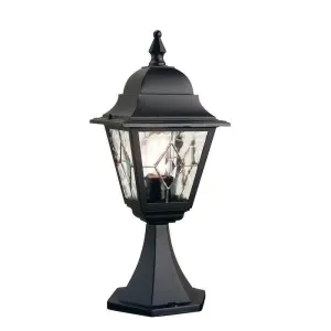 Elstead Norfolk Black Outdoor Pedestal Lantern