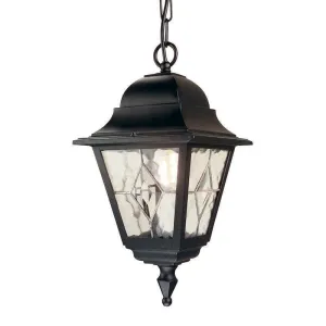 Elstead Norfolk Black Outdoor Pendant Light