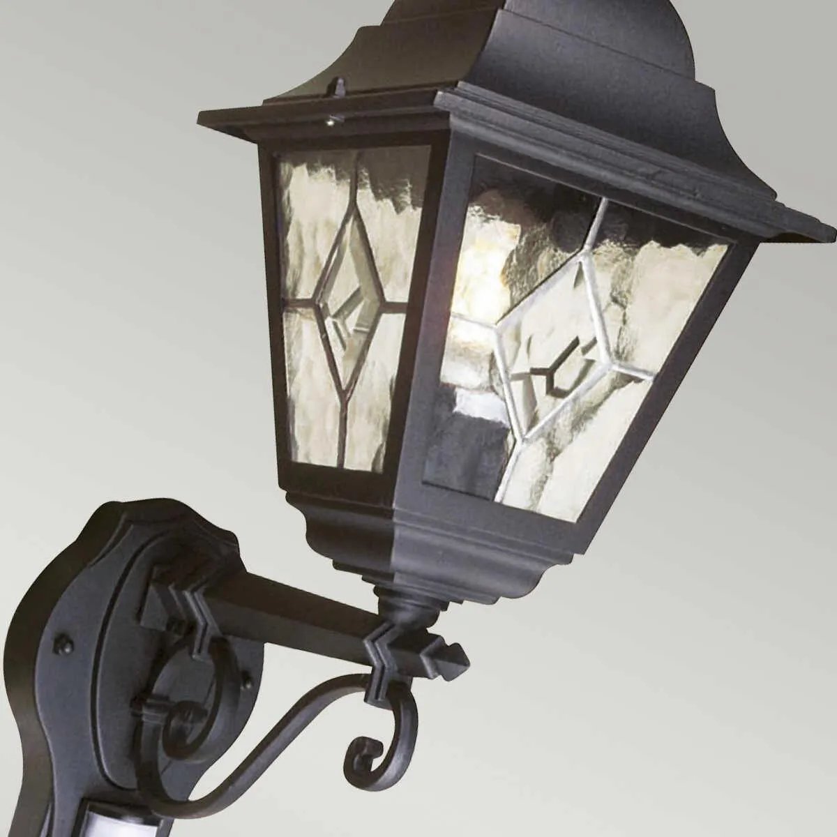 Elstead Norfolk Black Outdoor PIR Wall Light