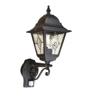 Elstead Norfolk Black Outdoor PIR Wall Light