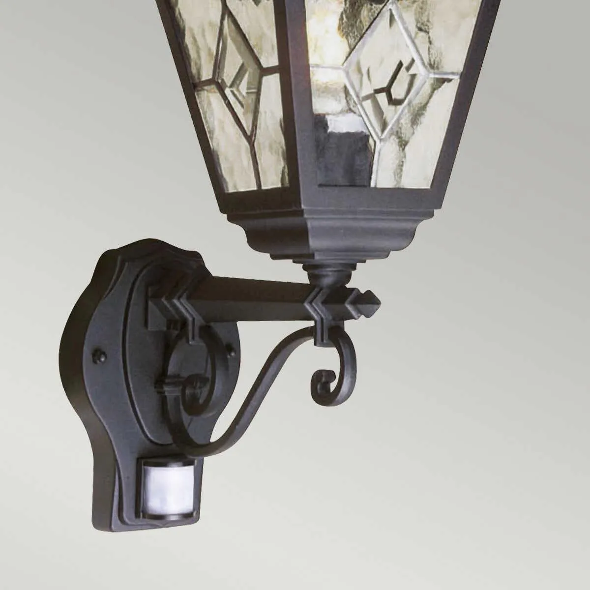 Elstead Norfolk Black Outdoor PIR Wall Light